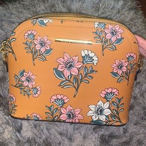 Steve Madden mustard floral purse